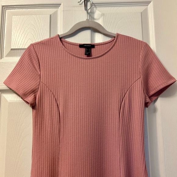 Forever 21 Pink Ribbed Dress - Picture 2 of 4